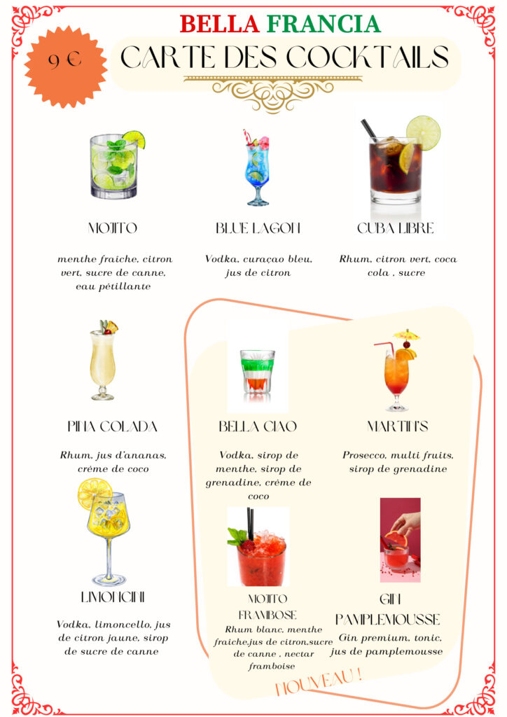 les cocktails